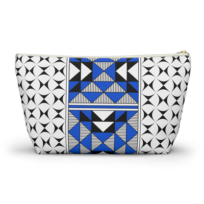 Sacred Mountains in Blue Pouch w T-bottom