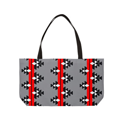 Native Stories in Red Weekender Tote Bag