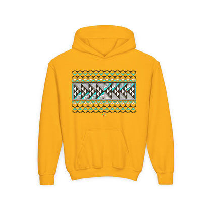 Turquoise Rain and Sun Youth Heavy Blend Hooded Sweatshirt