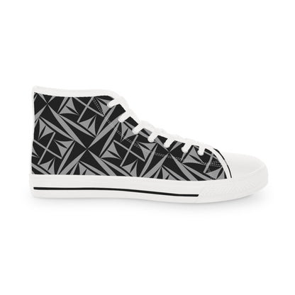 Sacred Winds in Charcoal High Top Sneakers