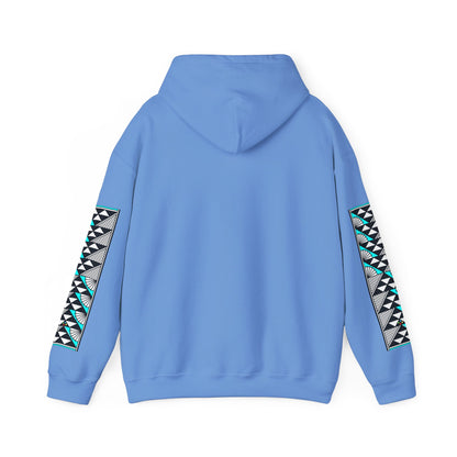 Sun and Rain in Turquoise Unisex Hoodie