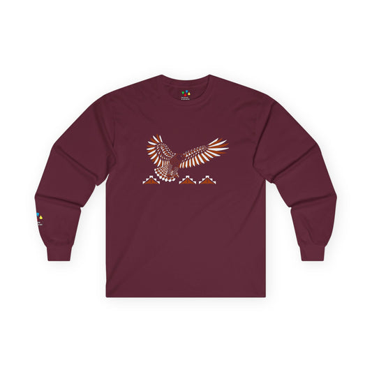 Soaring Eagle in Rust Unisex Long Sleeve Tee