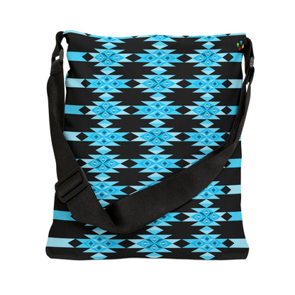 Blue Desert Diamonds Adjustable Tote Bag