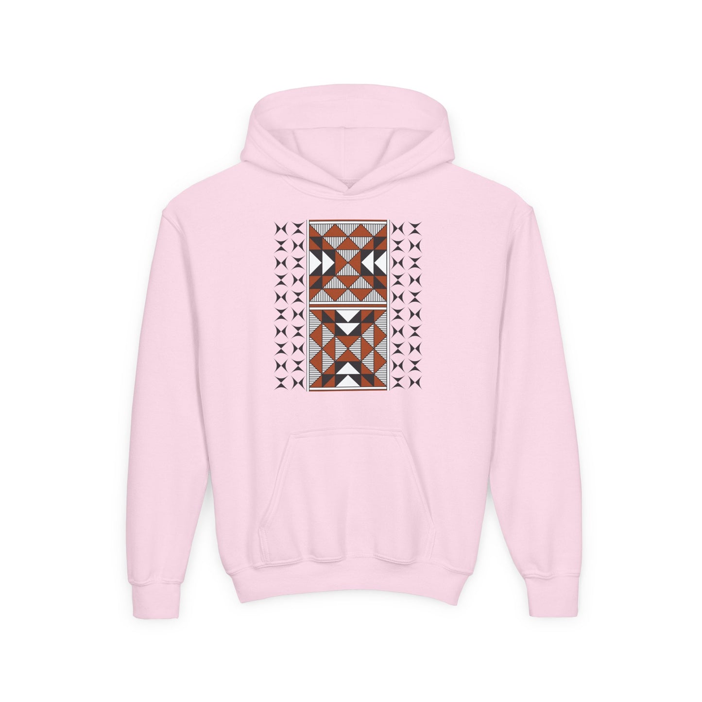 Sacred Mountains in Rust Youth Heavy Blend Hooded Sweatshirt