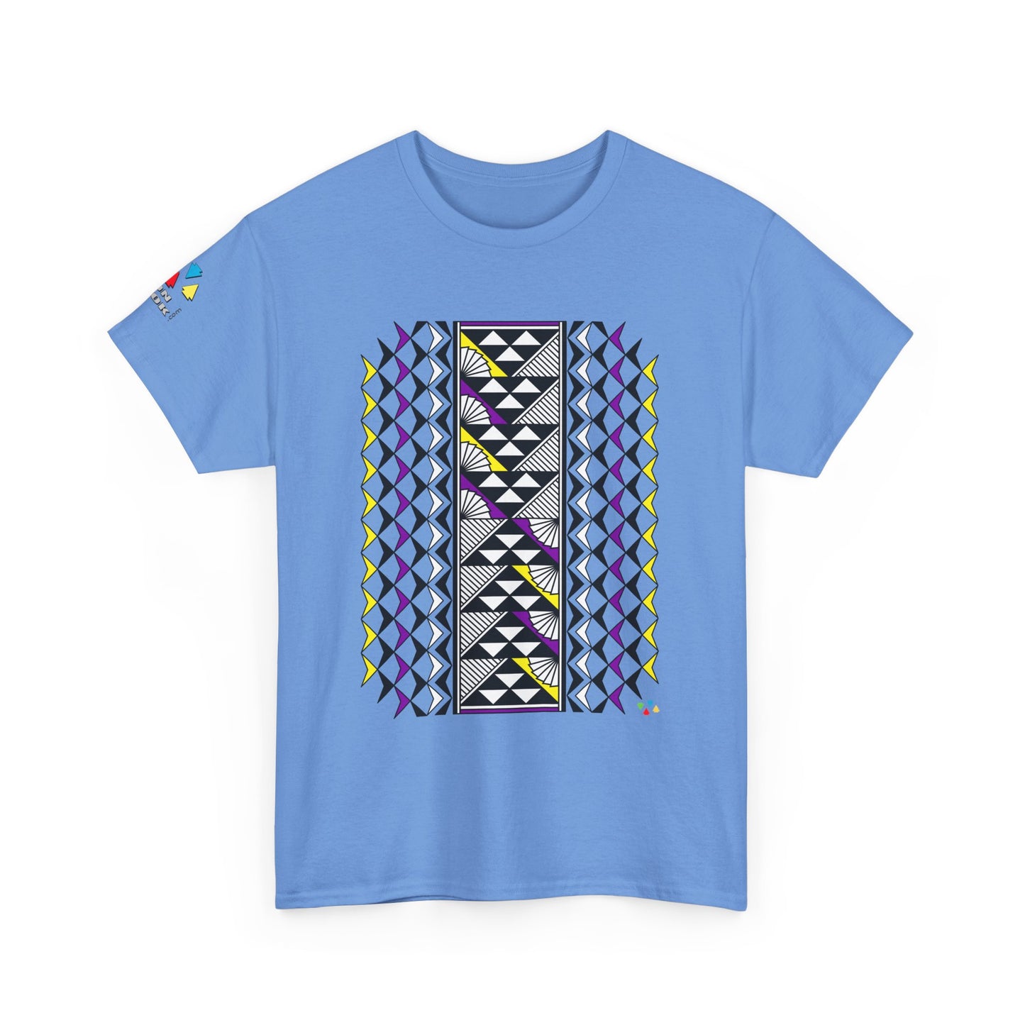 Sun and Rain in Purple/ Yellow Gildan Unisex Tee