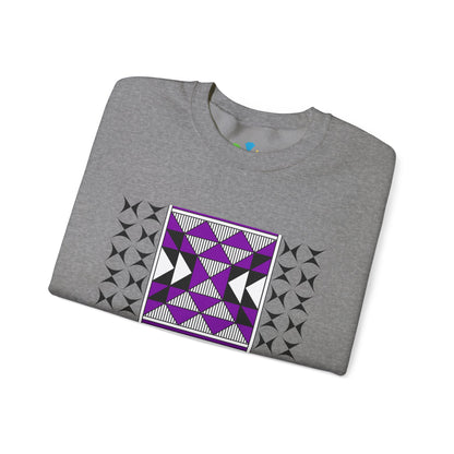 Sacred Mountains in Purple Unisex Sweatshirt
