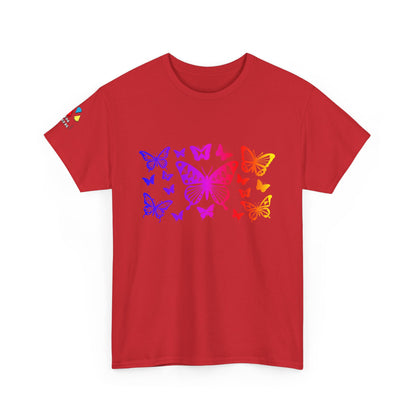 Rainbow Butterfly Dance Gildan Unisex Tee