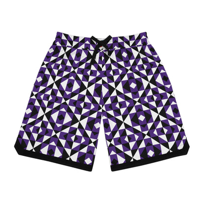 Purple Sacred Mountains Basketball Rib Shorts