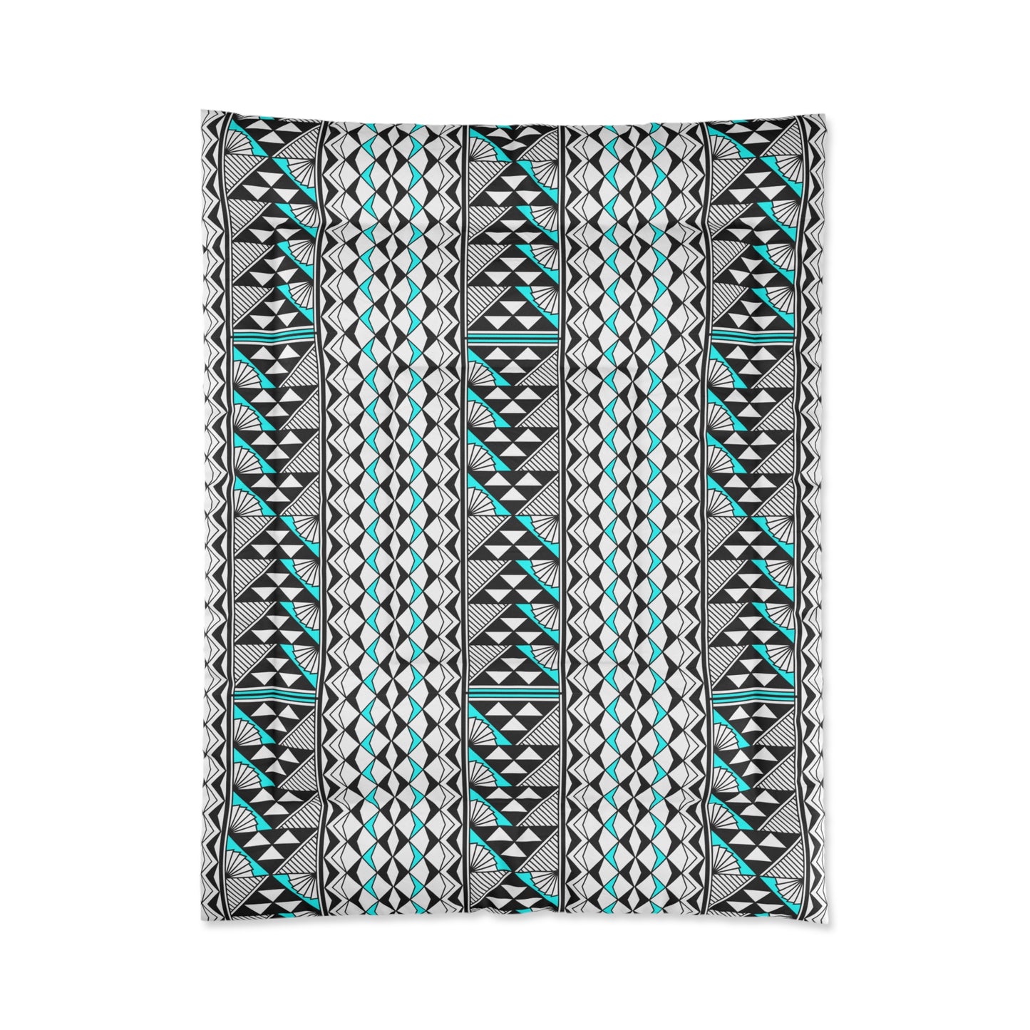 Southwest Rain and Sun in Turquoise Comforter