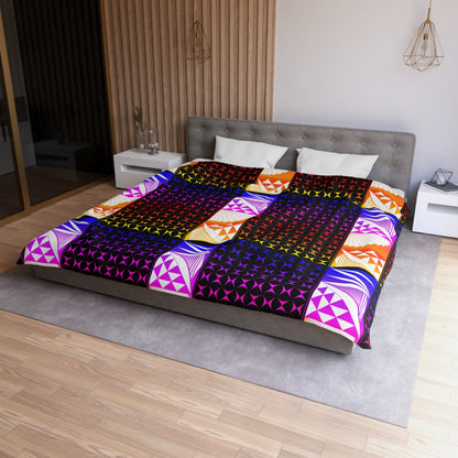 Rainbow Sunrise Microfiber Duvet Cover