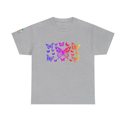 Rainbow Butterfly Dance Gildan Unisex Tee
