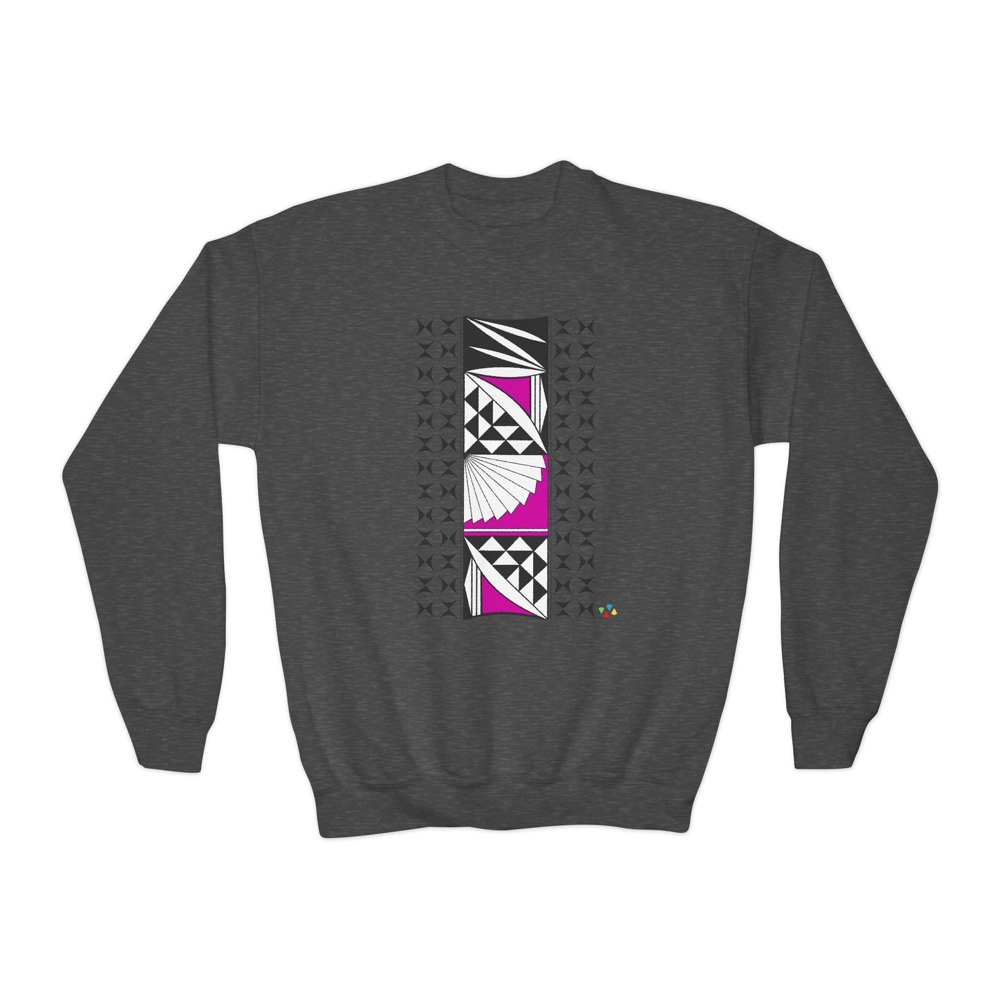 Southwest Sunrise in Pink Youth Crewneck Sweatshirt