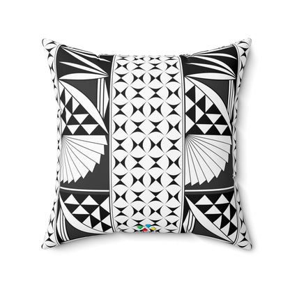 Southwest Sunrise in Charcoal Square Pillow