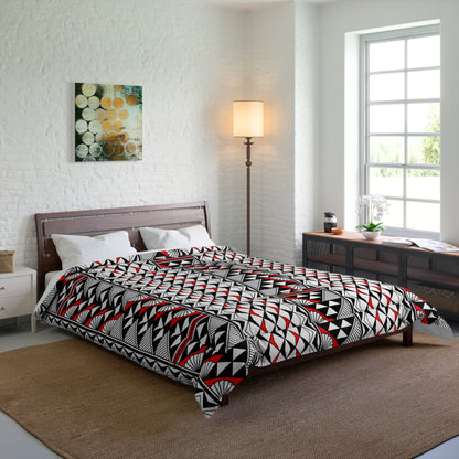 Southwest Rain and Sun in Red Comforter