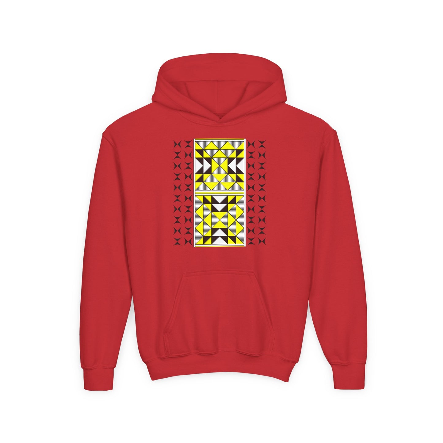 Sacred Mountains in Yellow Youth Heavy Blend Hooded Sweatshirt