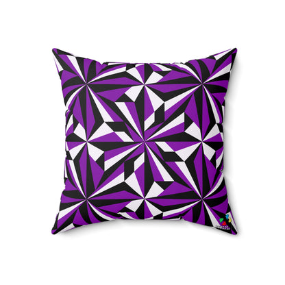 Desert Flowers in Purple Square Pillow