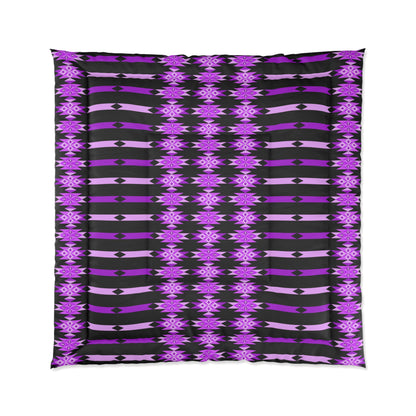 Southwest Desert Diamonds in Purple Comforter
