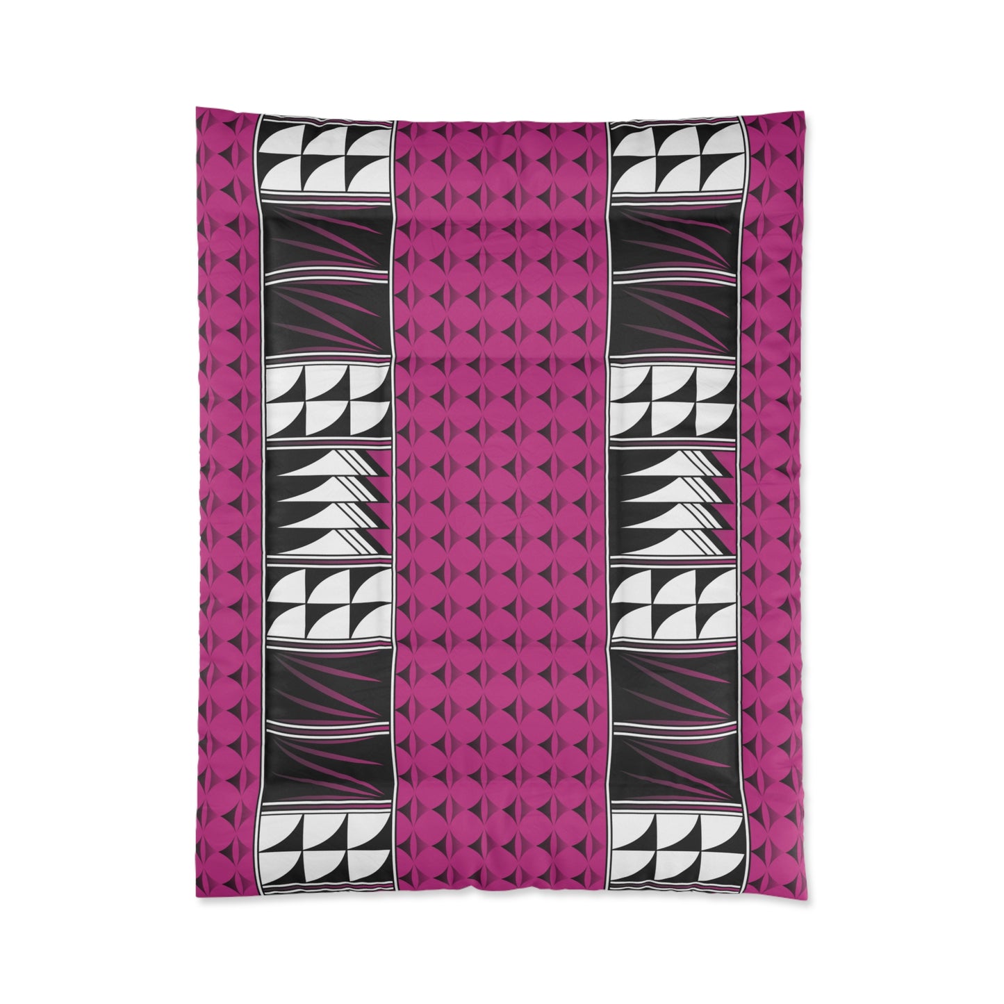 Southwest Feather Blessing on Pink Comforter