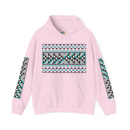 Sun and Rain in Turquoise Unisex Hoodie