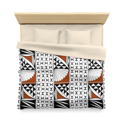 Southwest Sunrise in Rust Microfiber Duvet Cover