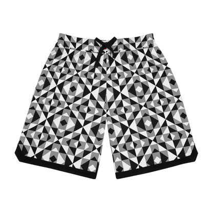 Gray Sacred Mountains Basketball Rib Shorts