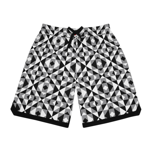 Gray Sacred Mountains Basketball Rib Shorts