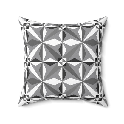 Morning Star in Gray Square Pillow