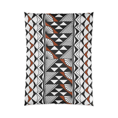 Southwest Rain and Sun in Rust Comforter