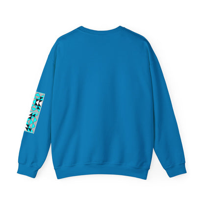 Sacred Mountains in Turquoise Unisex Sweatshirt