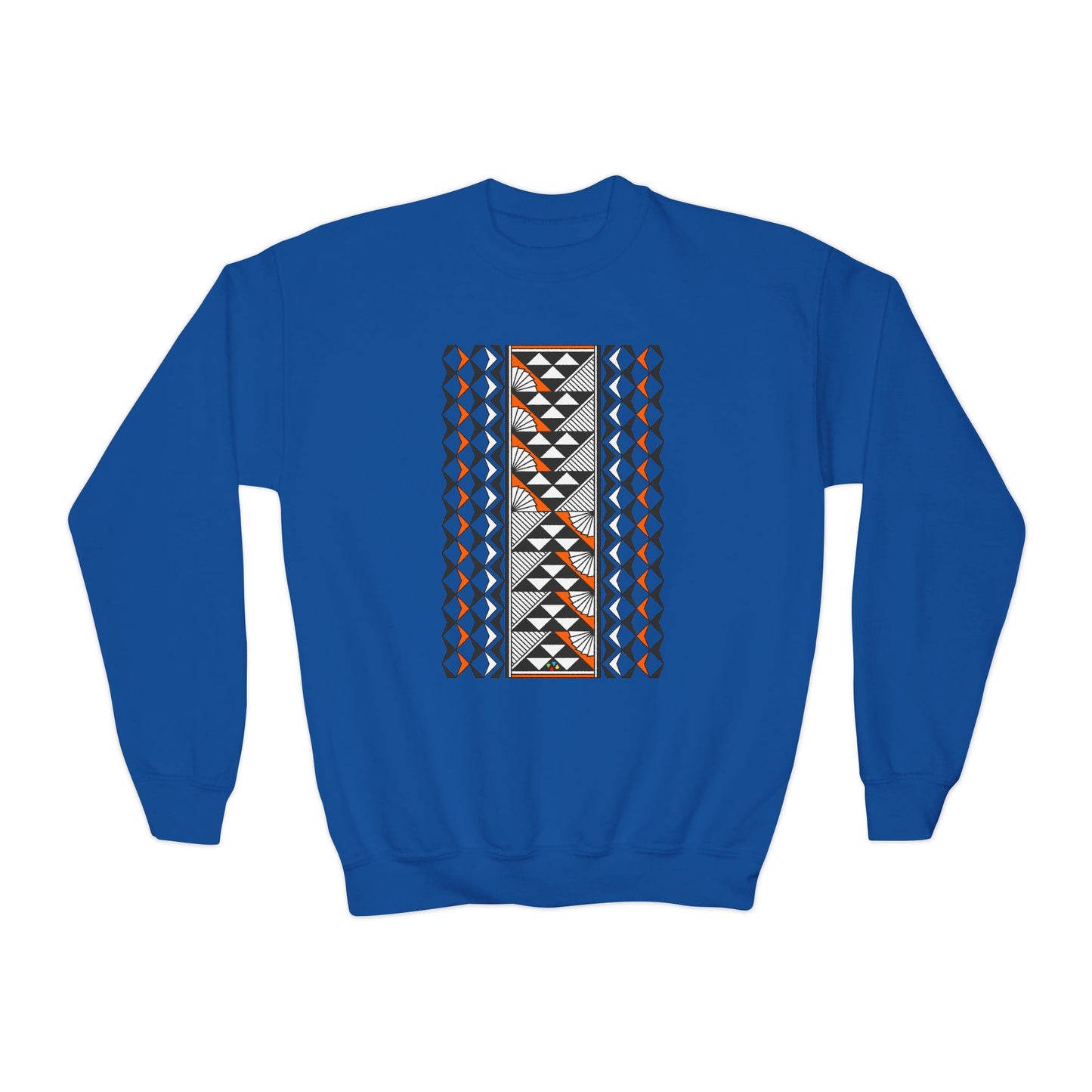 Rain and Sun in Orange Youth Crewneck Sweatshirt