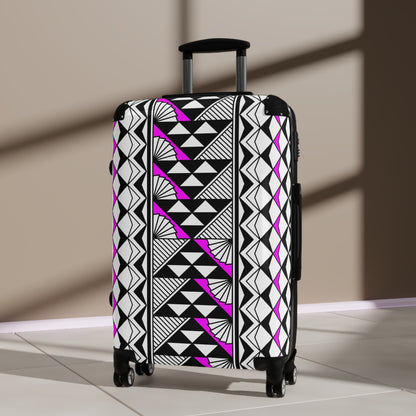 Southwest Rain and Sun in Pink Suitcases