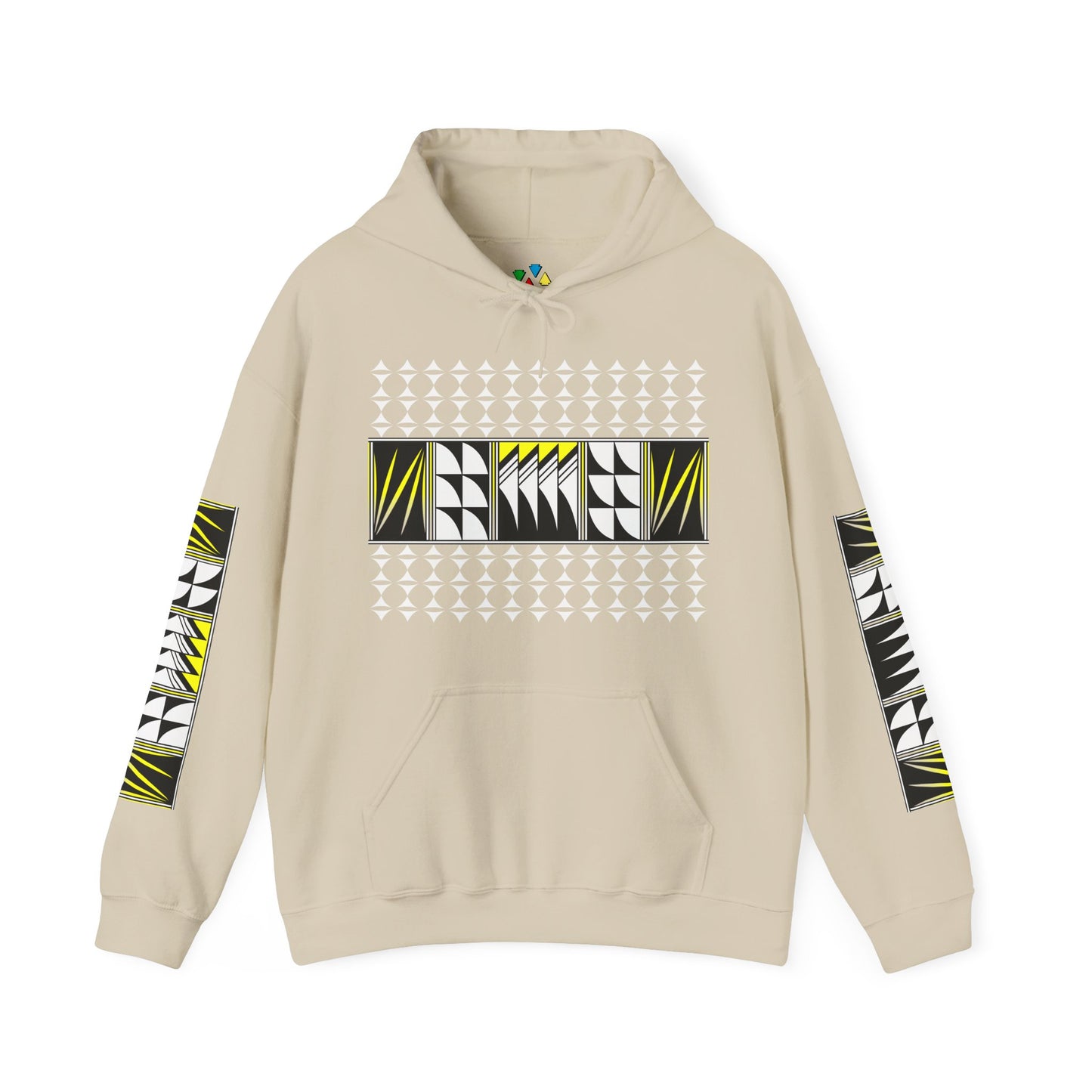 Blessed Feathers in Yellow Unisex Hoodie