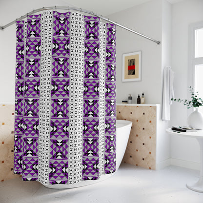 Southwest Mountains in Purple Shower Curtains
