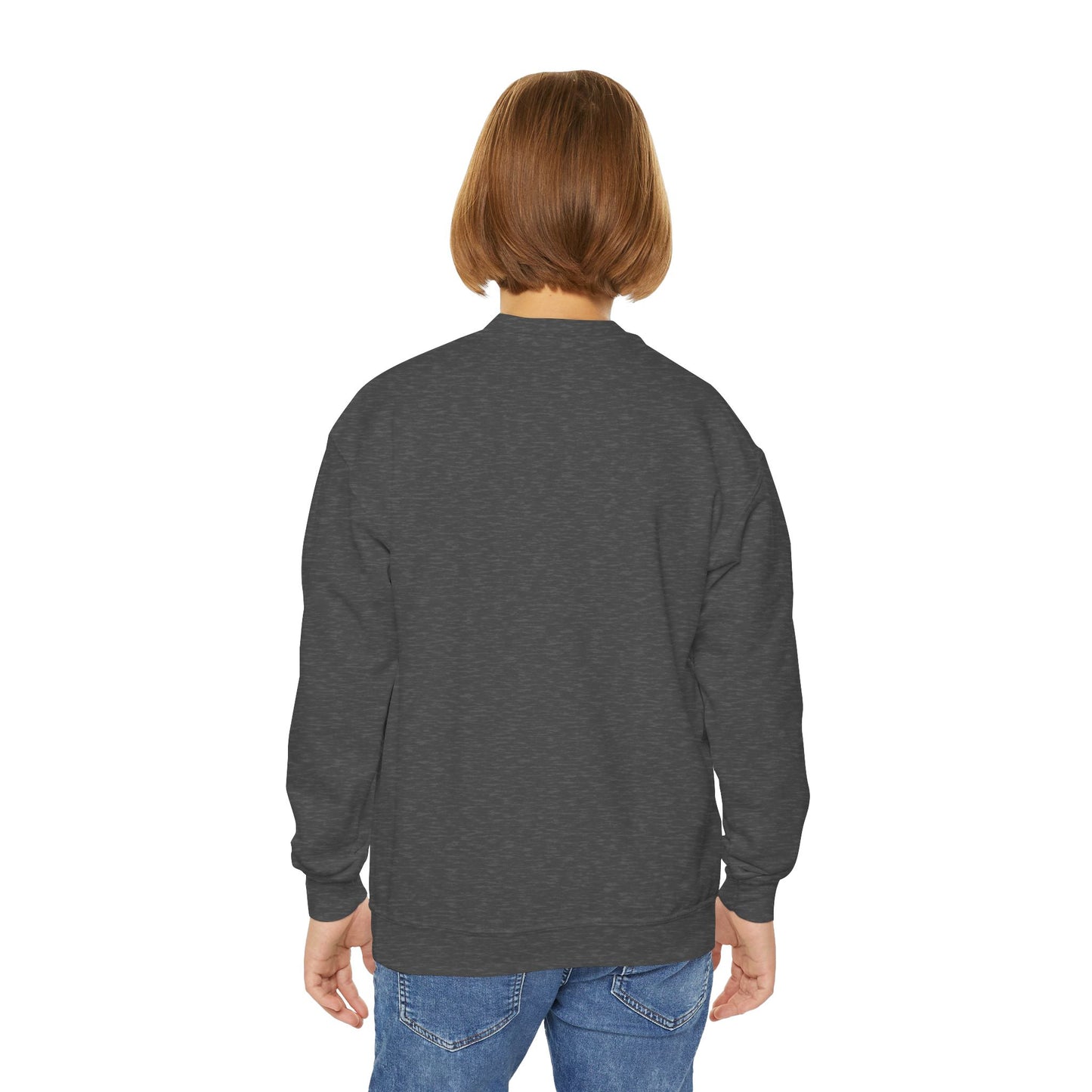 Rain and Sun in Green Youth Crewneck Sweatshirt