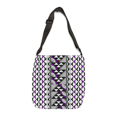 Purple Native Sun and Rain Adjustable Tote Bag
