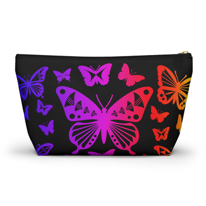 Rainbow Butterflies Pouch w T-bottom