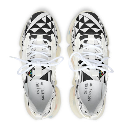 Southwest Sunrise in Charcoal Women's Mesh Sneakers