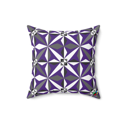 Morning Star in Purple Square Pillow
