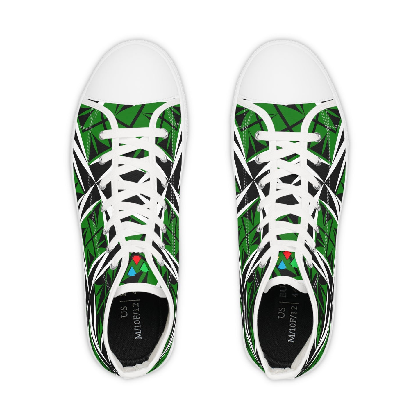Sacred Winds in Green High Top Sneakers