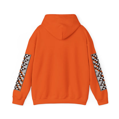 Sun and Rain in Orange Unisex Hoodie