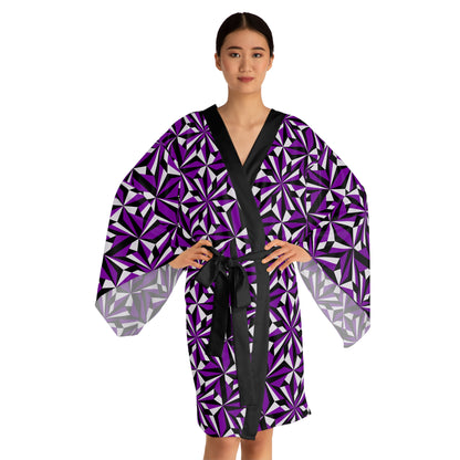 Desert Flowers in Purple Kimono Robe – Where Comfort Meets Native Grace