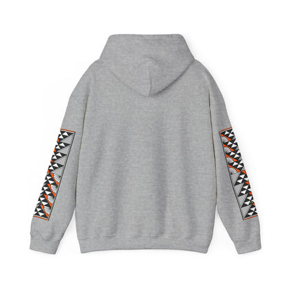 Sun and Rain in Orange Unisex Hoodie