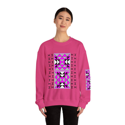 Sacred Mountains in Pink Unisex Sweatshirt