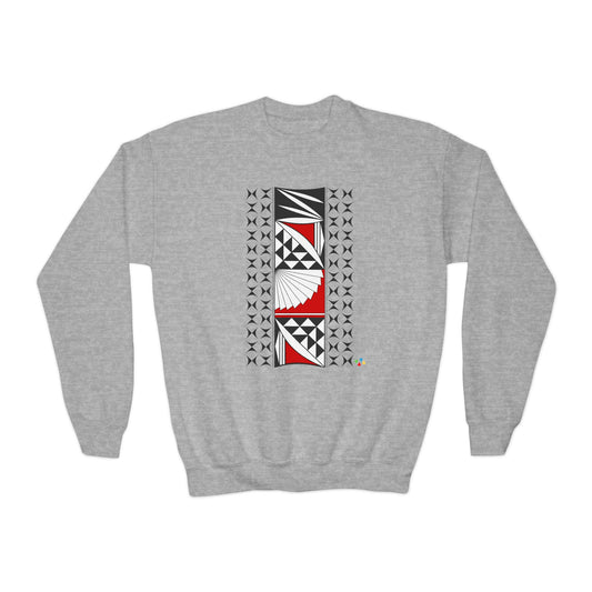 Southwest Sunset in Red Youth Crewneck Sweatshirt