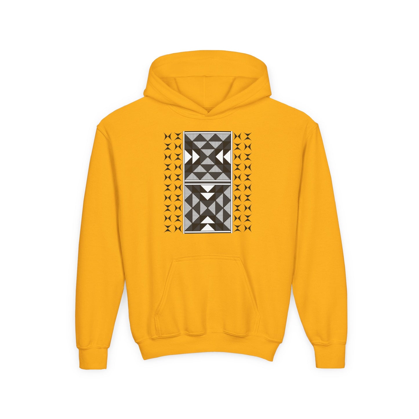 Sacred Mountains in Charcoal Youth Heavy Blend Hooded Sweatshirt