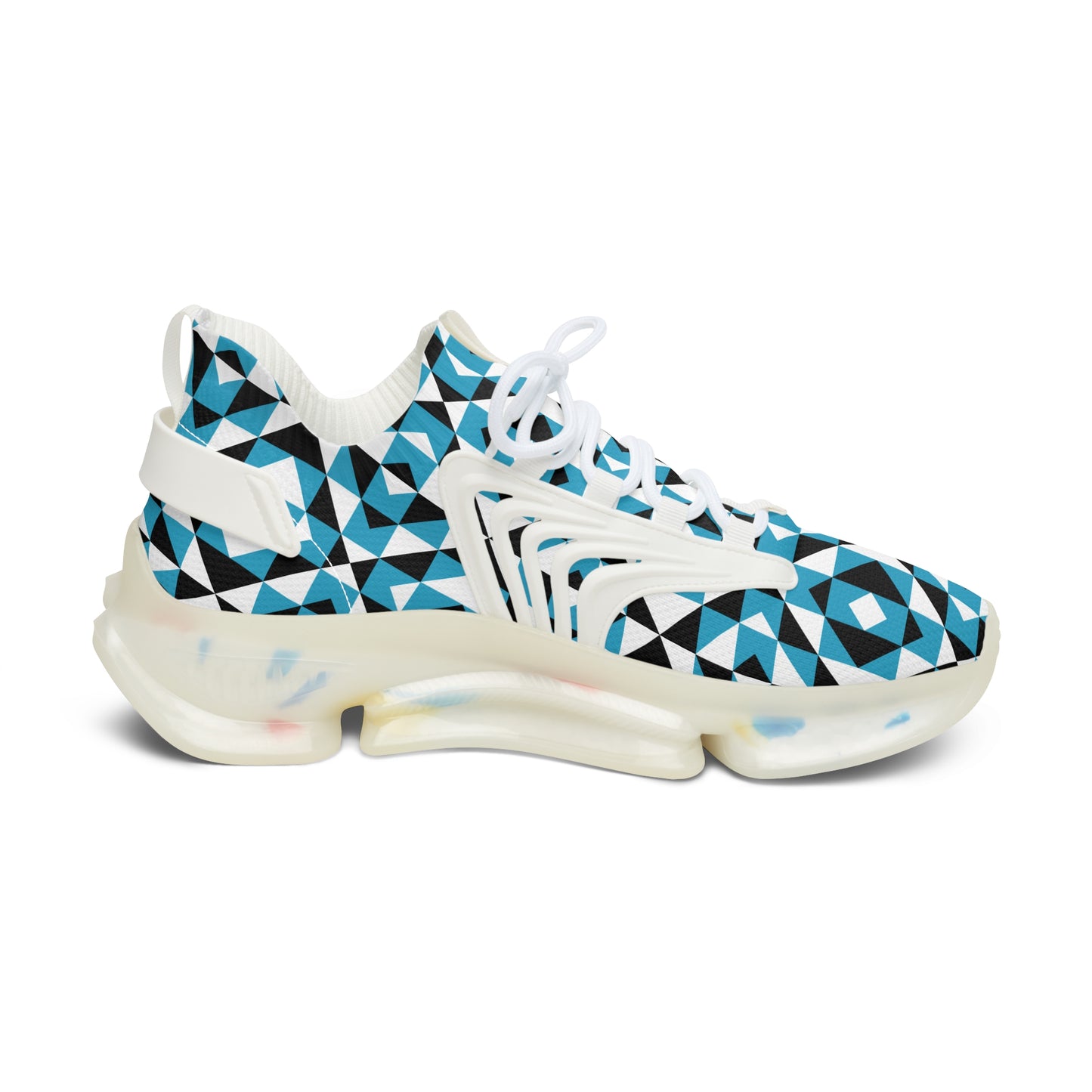 Sacred Mountains in Turquoise Women's Mesh Sneakers