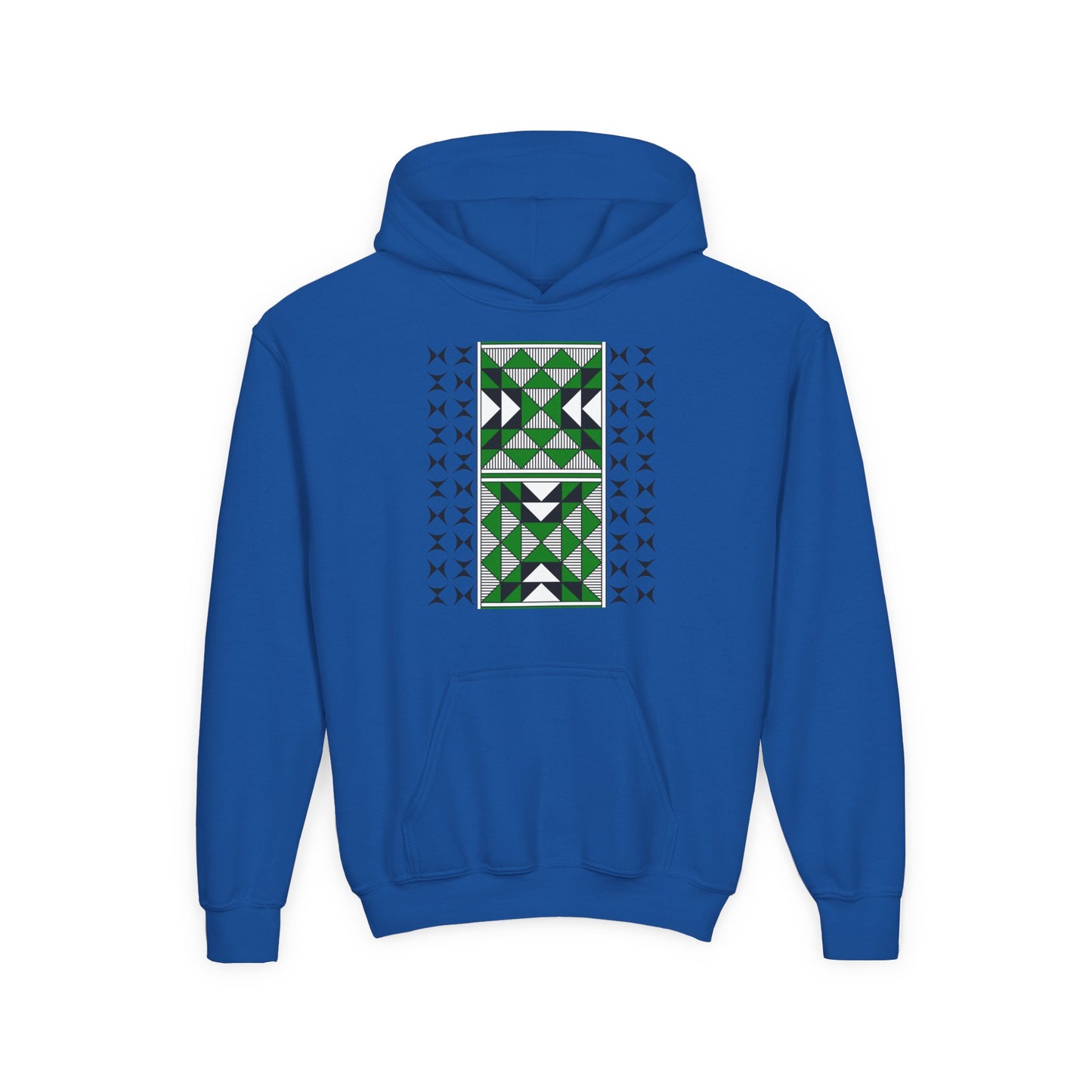 Sacred Mountains in Green Youth Heavy Blend Hooded Sweatshirt