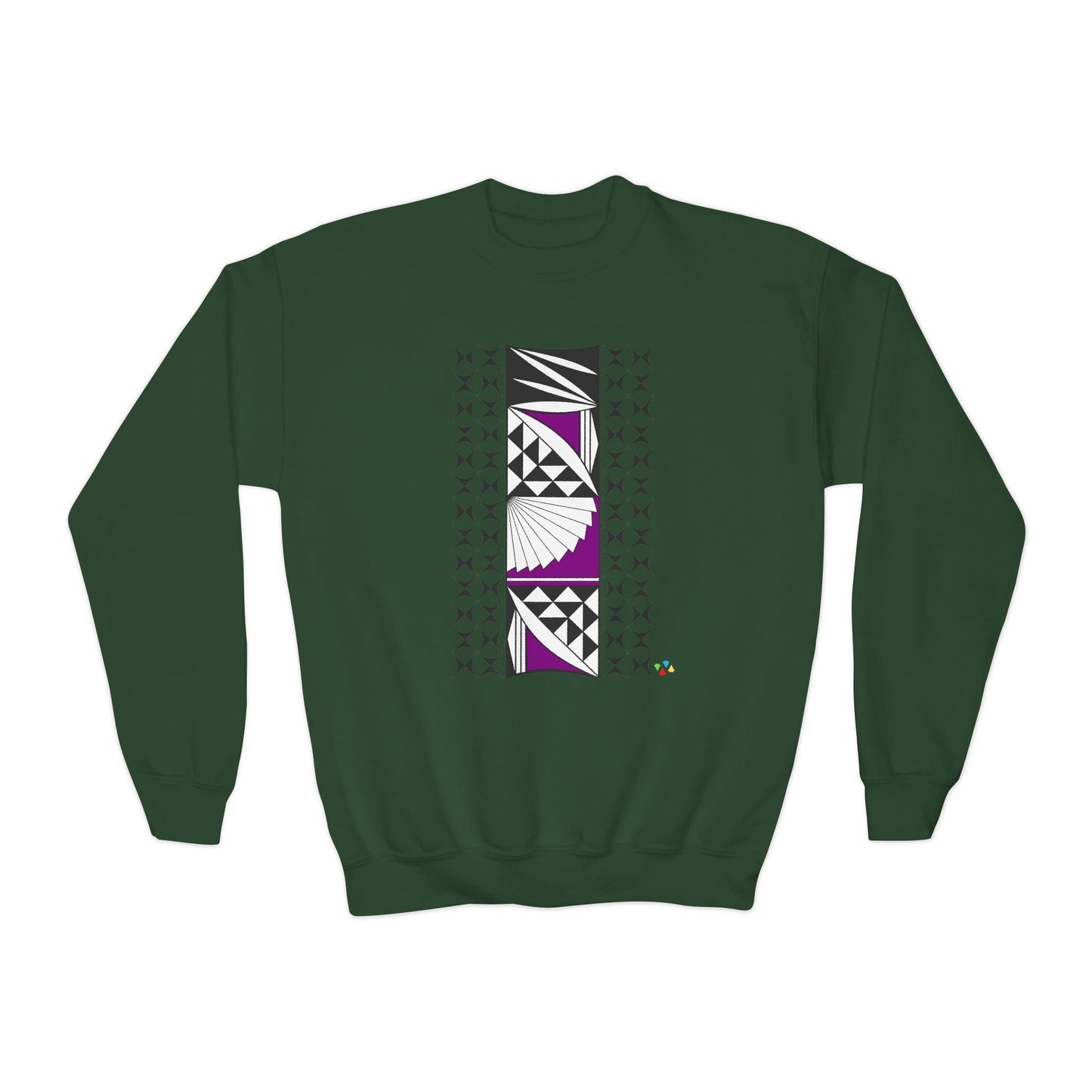 Southwest Sunset in Purple Youth Crewneck Sweatshirt