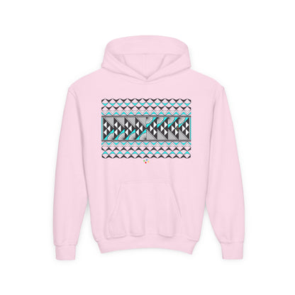 Turquoise Rain and Sun Youth Heavy Blend Hooded Sweatshirt