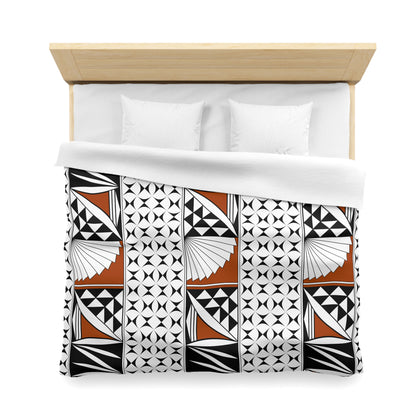 Southwest Sunrise in Rust Microfiber Duvet Cover